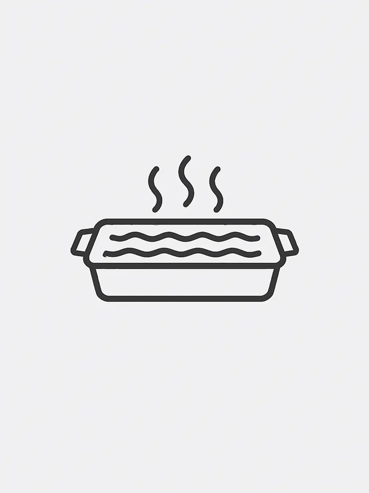 Icon of a 11 by 13 catering pan
