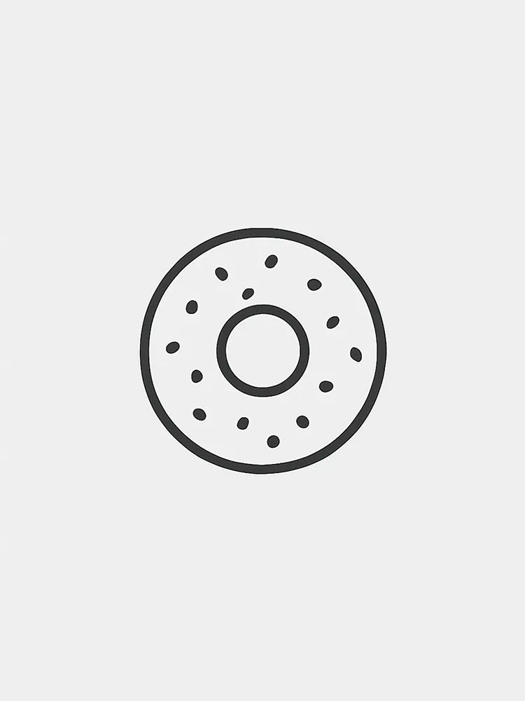 Icon of a bagel
